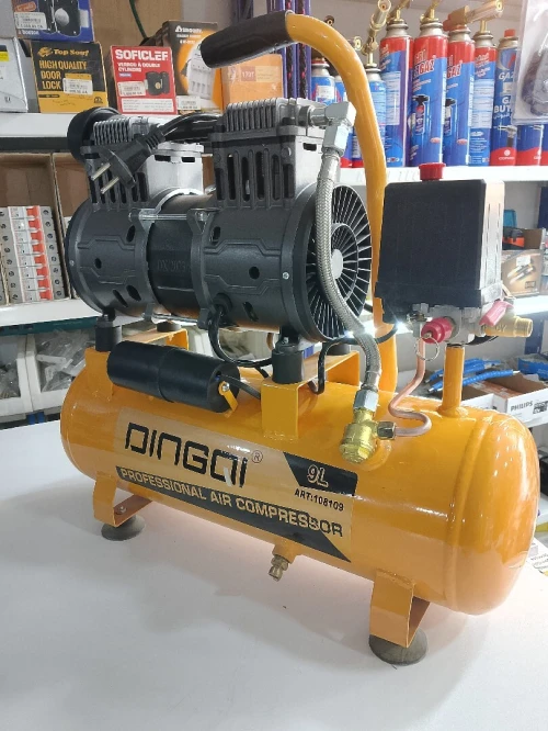 كمبروسر هواء صغير (Air Compressor) سعة 9 لتر من نوع DINGQI