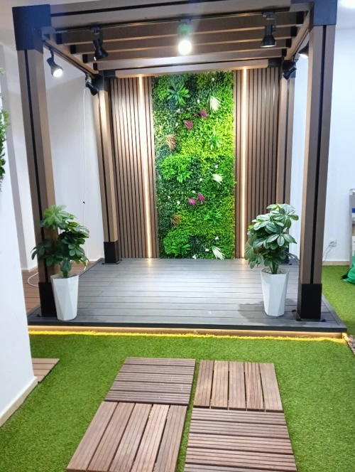 Pergola en bois composite 
