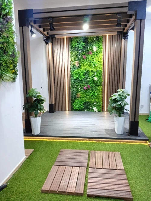 Pergola en bois composite 