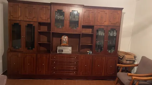 Bibliothèque bois massif