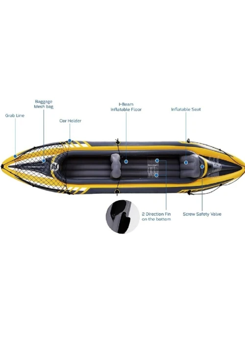 KAyak gonflable 2 personnes avec pompe