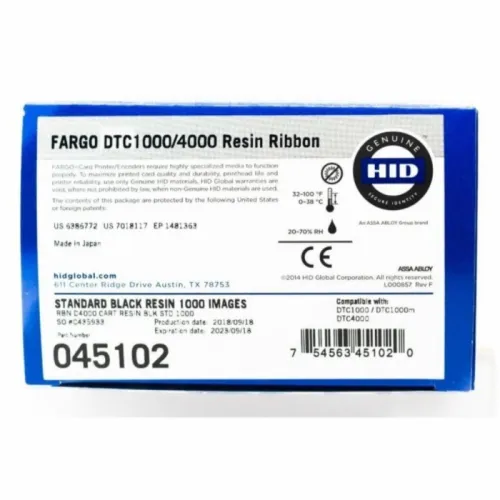 (SOLD) Ruban Fargo DTC 1000/400 BLACK - DTC 1000 C / Ruban evolis high trust BLACK 2000 PRINTS