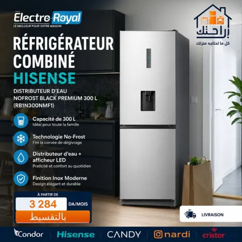 Réfrigérateur Combiné HISENSE Distributeur d'eau