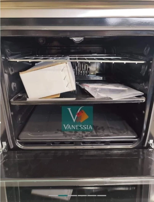 Cuisinière 4 Feux Inox Géant Italiano Ventiler