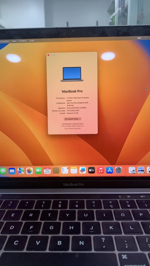 MacBook Pro 13 pouces 2019