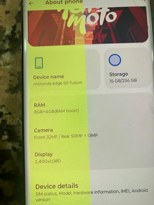 Motorola Edgar 50 fusion