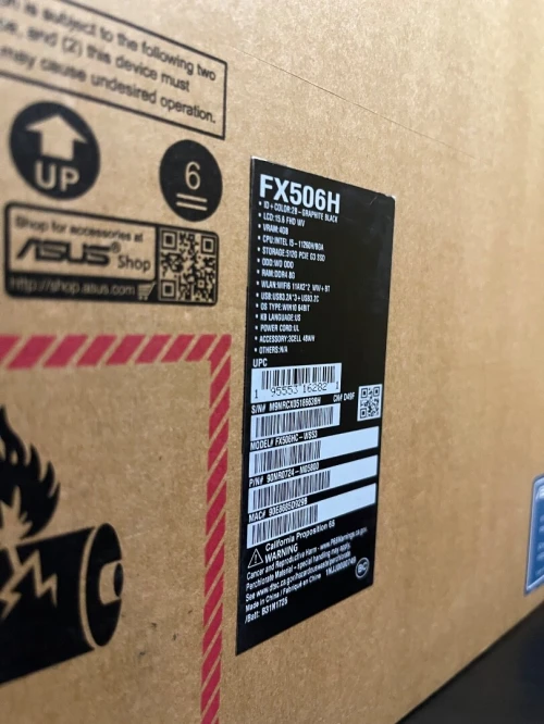 ASUS TUF Gaming F15 (FX506H) RTX3050