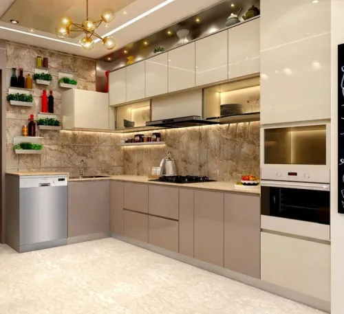 Cuisine moderne équipée High Gloss