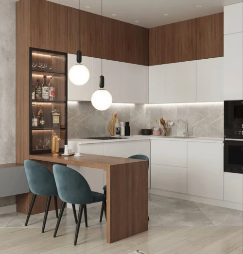 Cuisine moderne équipée High Gloss