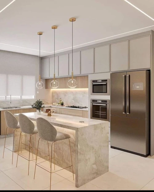 Cuisine moderne équipée High Gloss