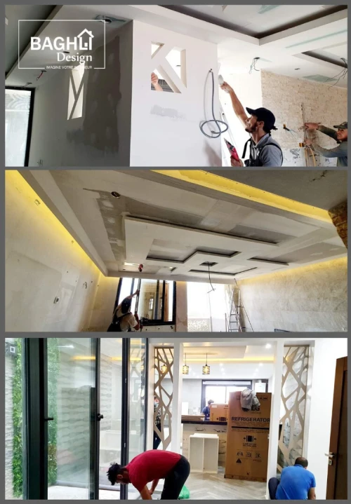 Travaux BA13/Éclairage/Peinture/Meuble
