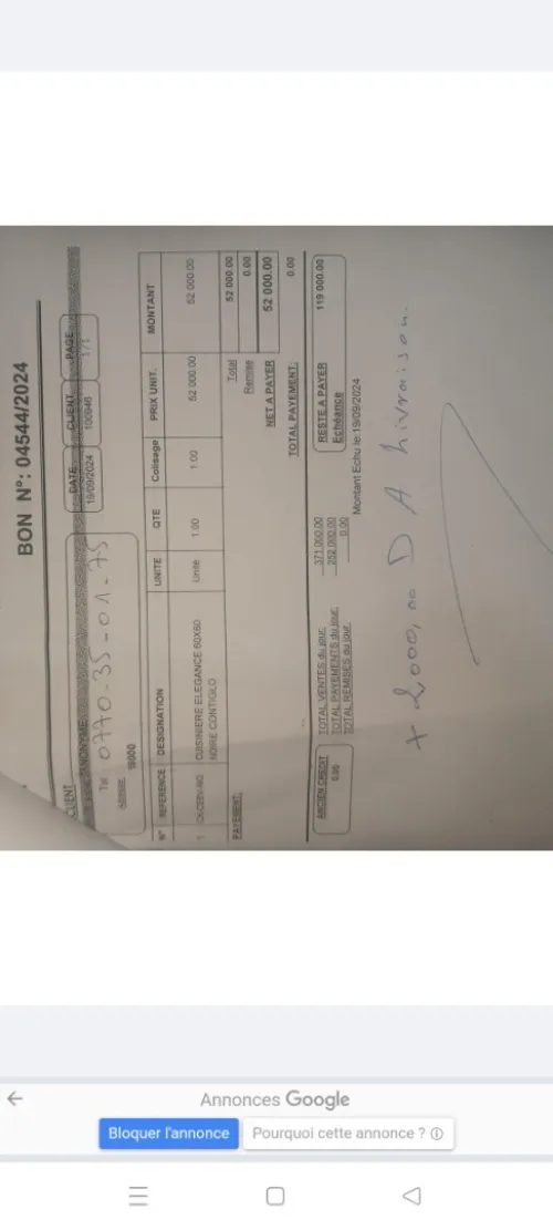 Vente cuisinière très bon état 