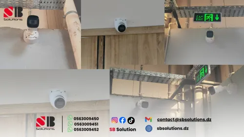 #installation #maintenance #camera de #surveillance avec system #contrôle #d'accès #zkteco