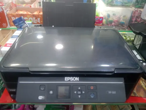 طابعة EPSON XP-322 (3 في 1) بحالة ممتازة - واي فاي وطباعة اقتصادية