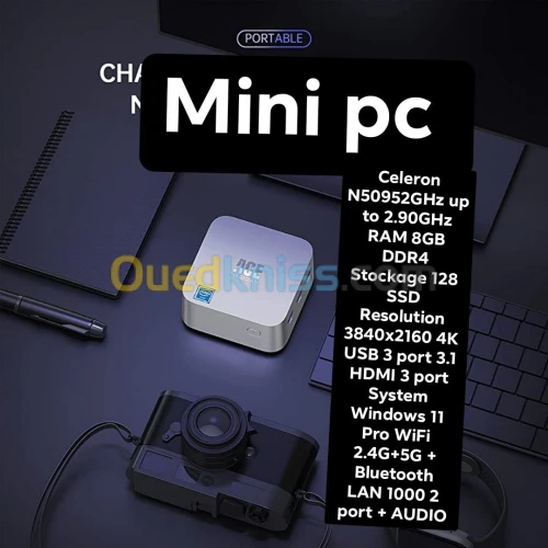Mini pc 8GB DDR4 ROM 128GB -256 SSD