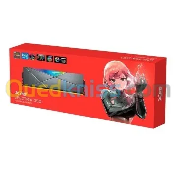 RAM DDR4 ADATA XPG SPECTRIX RGB D50 8GB 3200MHZ WHITE / BLACK