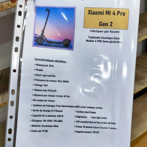 Trottinette Électrique Trotinette Xiaomi 4 Pro 2eme Génération i Jamais Utilisé