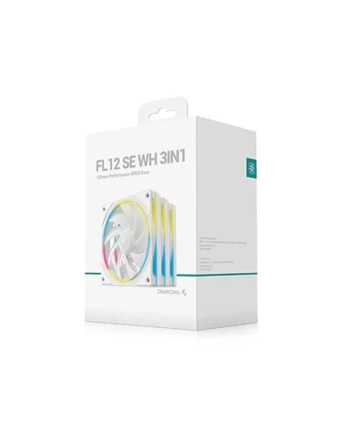 Ventilateur Refroidissement DeepCool - FL12 SE 3iN1 Blanc