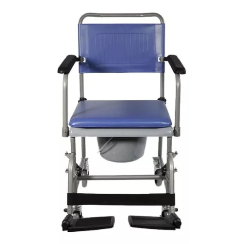 CHAISE TOILETTE MOBILE KELIS AVEC 4 ROUES ET REPOSE PIEDS DRIVE Devillbiss