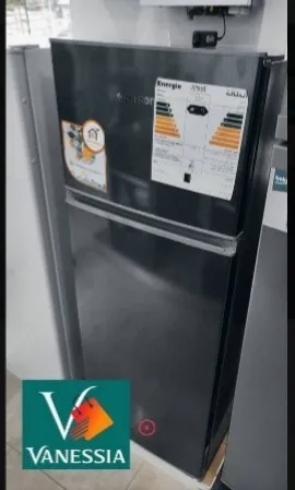 Réfrigérateur marque Cristor 310l gris et blanc