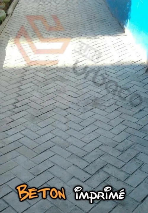 Béton imprimé