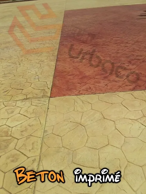 Béton imprimé