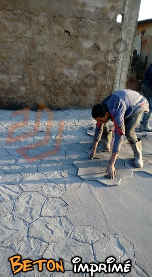 Béton imprimé