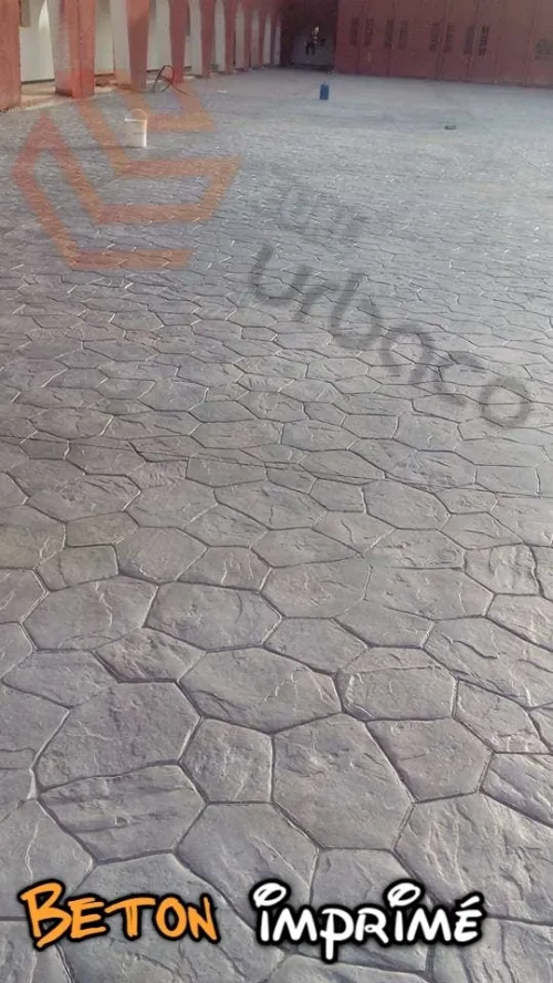 Béton imprimé
