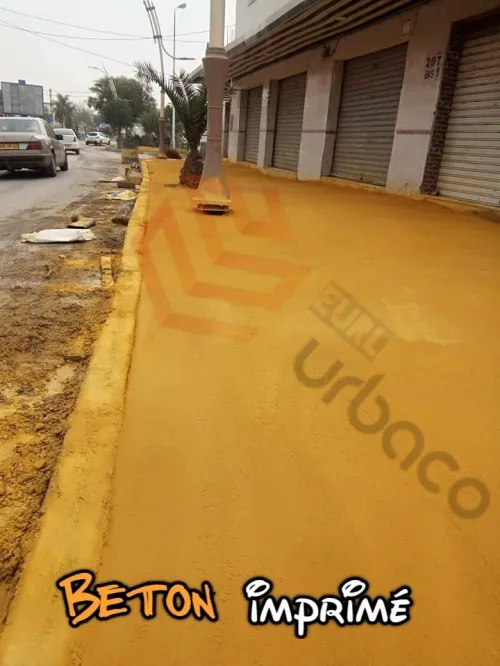 Béton imprimé