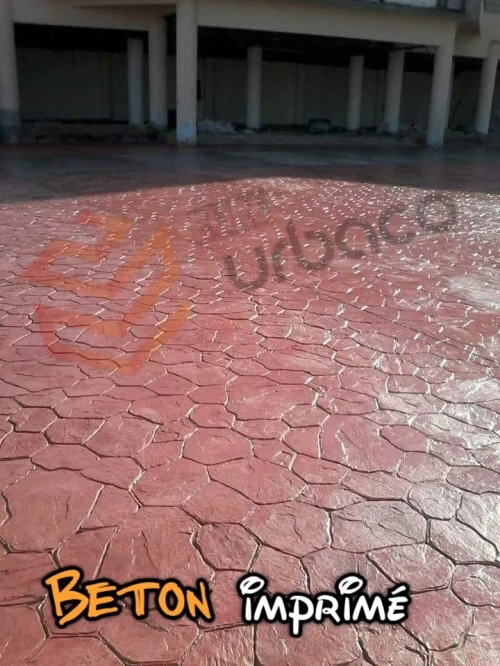 Béton imprimé