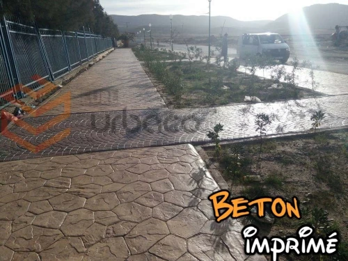 Béton imprimé