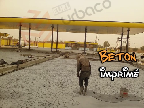 Béton imprimé