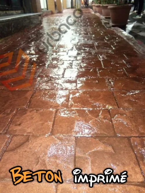 Béton imprimé