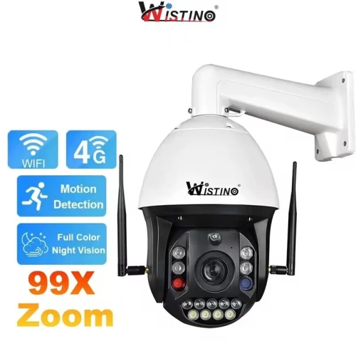 Caméra de sécurité + SOLAR  SECURITY system WISTINO 4K Ultra HD PTZ zoom réel