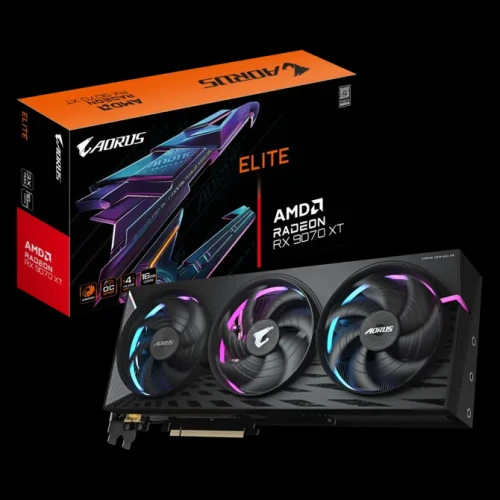 CARTE GRAPHIQUE GIGABYTE AORUS RX 9070 XT ELITE 16 GO GDDR6