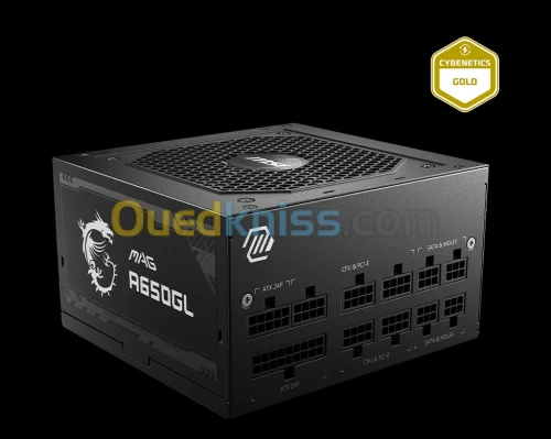 ALIMENTATION MSI 650W MAG A650GL PCIE5 GOLD