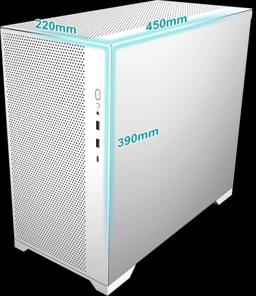 BOITIER FSP ATX CMT580B/WHITE 3.0 USB 1XFAN WHITE