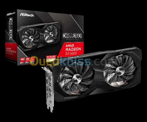 CARTE GRAPHIQUE ASROCK AMD RADEON RX 6600 CHALLENGER D 8GB DDR6 