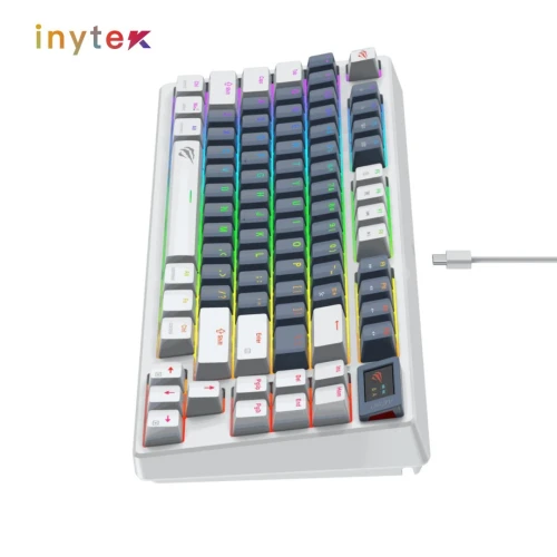 CLAVIER HAVIT MECANIQUE KB-884L SWITCH RED+SCREEN