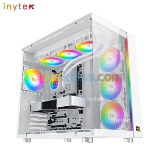 Boitier XIGMATEK AQUARIUS PRO WHITE 7 FANS ARGB