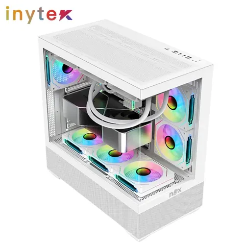 Boitier Gamer Nox Aspir Flow avec 6Pcs Fan 12cm ARGB + Controlleur 10 sorties