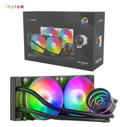Watercooling MARS GAMING CPU ML-ONE240 BLACK TDP 400W 2 Ventilateurs FRGB