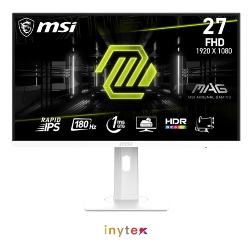 Moniteur Ecran MSI 27 MAG 274PFW IPS 1MS FHD 180HZ HDR READY WHITE