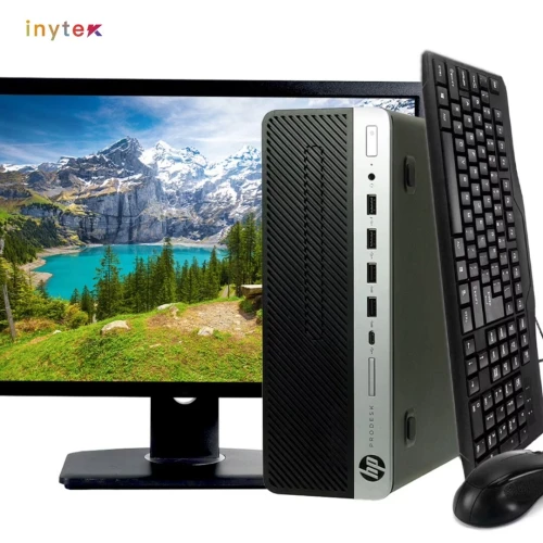 PC DE BUREAU HP ELITDESK 600 G3 I3-7em DDR4 8G ssd 256G DVD RW ECRAN HP 21.5"