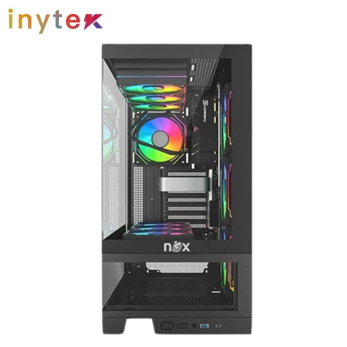 Boitier Nox Infinity Flowavec 7Pcs Fan M31-12cm ARGB + Controlleur 10