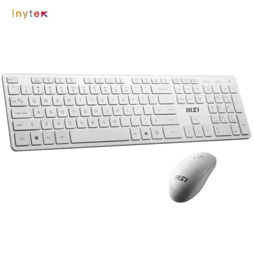COMBO CLAVIER & SOURIS MSI RF1430 BLACK WIRELESS BLANC