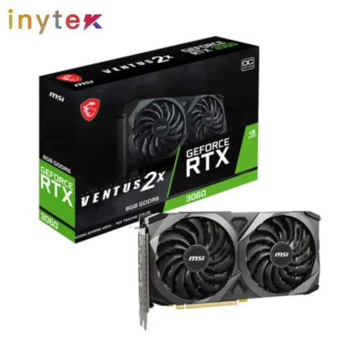  Carte graphique MSI RTX 3060 VENTUS 2X OC 8GO GDDR6
