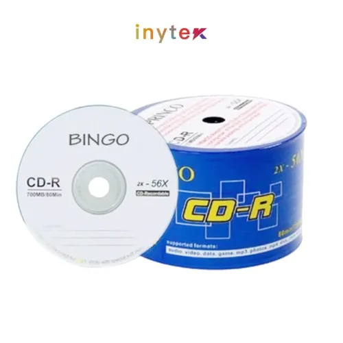 Boite CD Vierge Bingo (50 pièces)