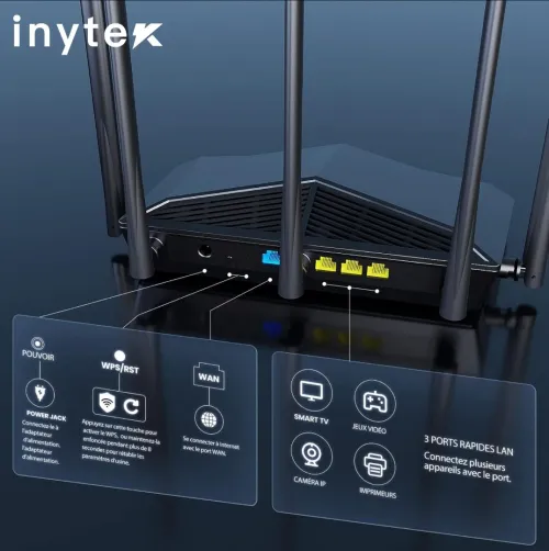 ROUTEUR TENDA TX27 PRO AX5700 TRI-BAND GIGABIT WIFI 6E