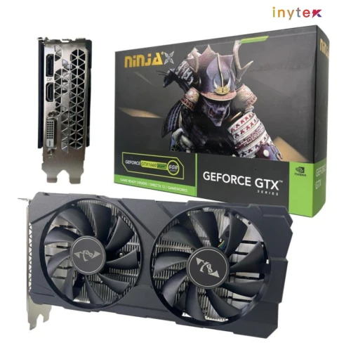 Carte Graphique NINJA GTX 1660 Super PCIE (1408SP) 6G 192BIT GDDR6 (DVI/HDMI/DP)